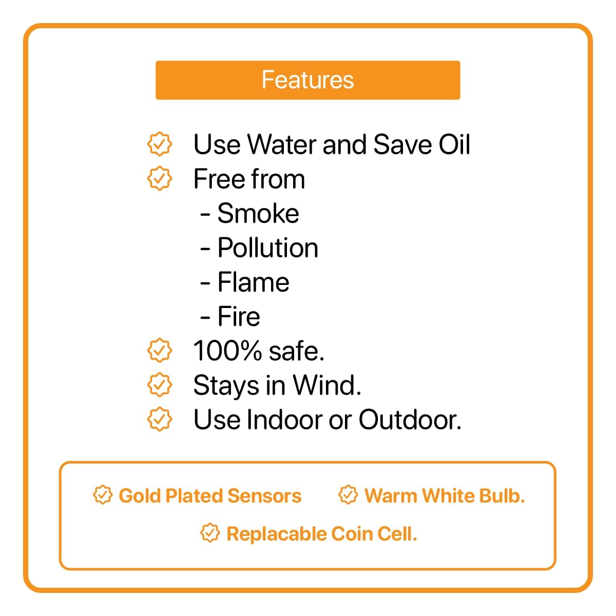 LED Water Sensor Reflection Diya