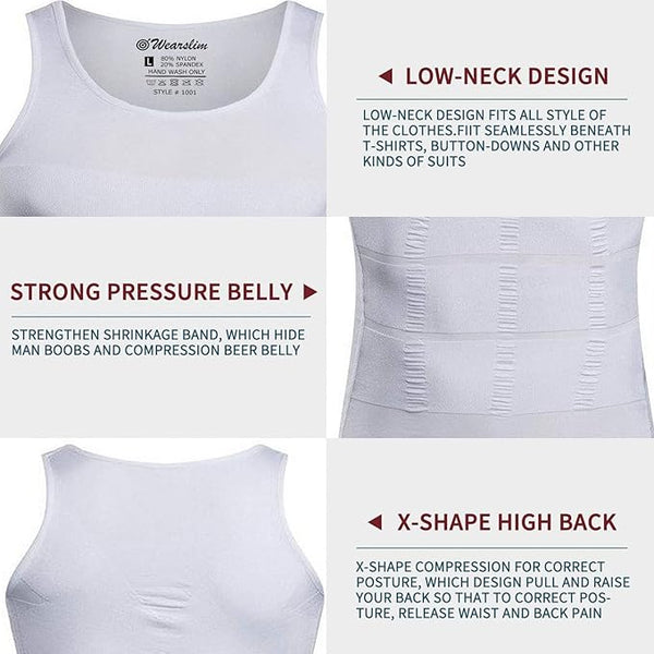 Men's Body Shaper Tank/ Compression Vests @ Just 399/-