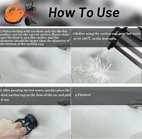 Heavy Duty Car Dent Puller – Paintless Dent Removal Suction Repair Tool