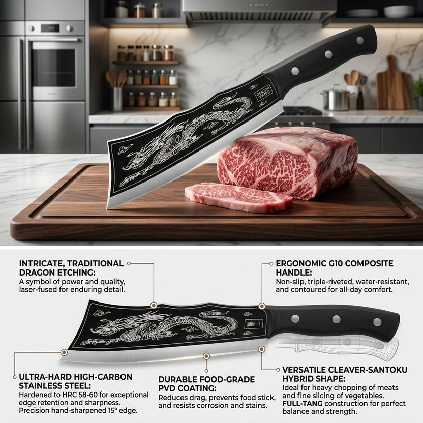 Dragon Knife For Meat & Vegetable Cutting