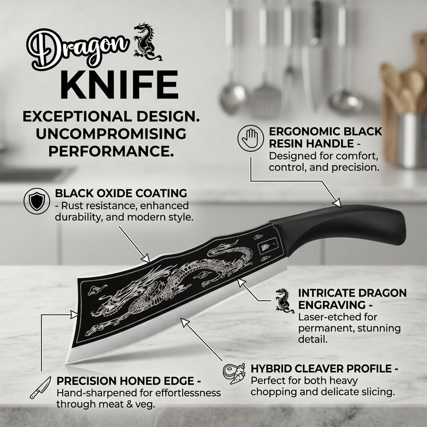 Dragon Knife For Meat & Vegetable Cutting