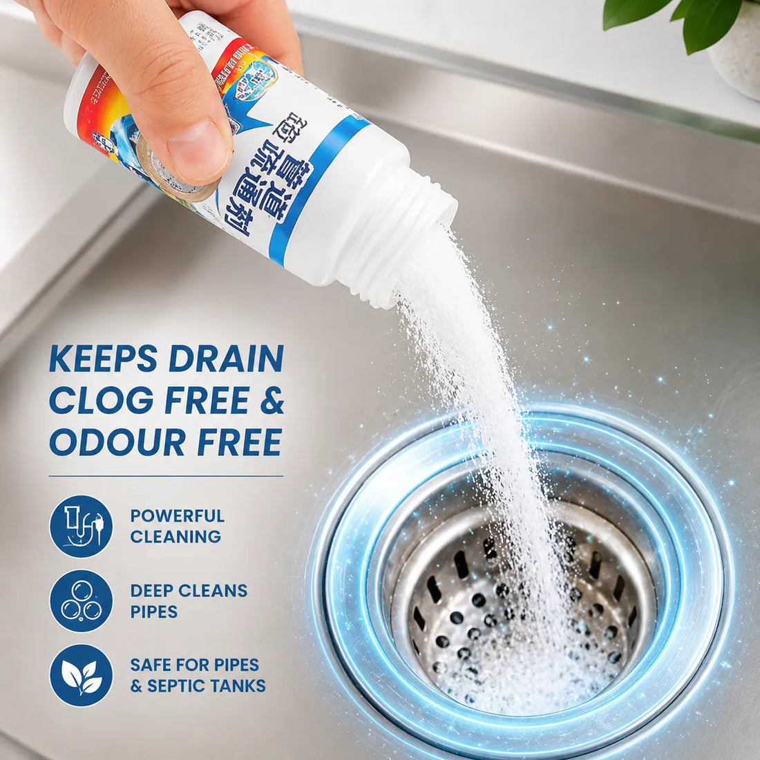 Fast-Action Drain Blockage Cleaning Tool – Buy 1 Get 1 Free
